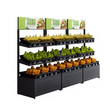 Cremalheira de exposição das frutas e legumes